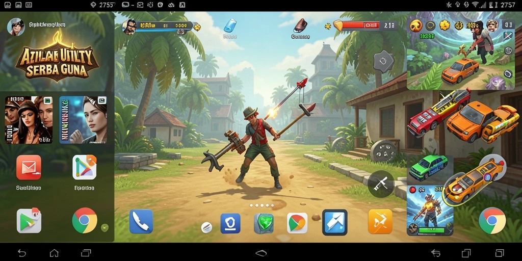 Screenshot aplikasi 2757 menampilkan fungsi Utility yang beragam.