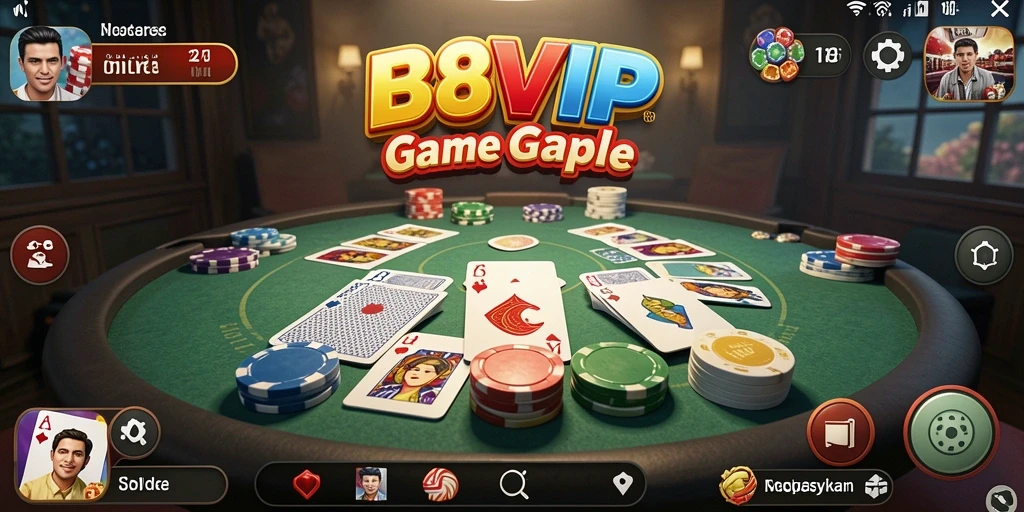 Tampilan gameplay B8VIP yang menarik dan interaktif.