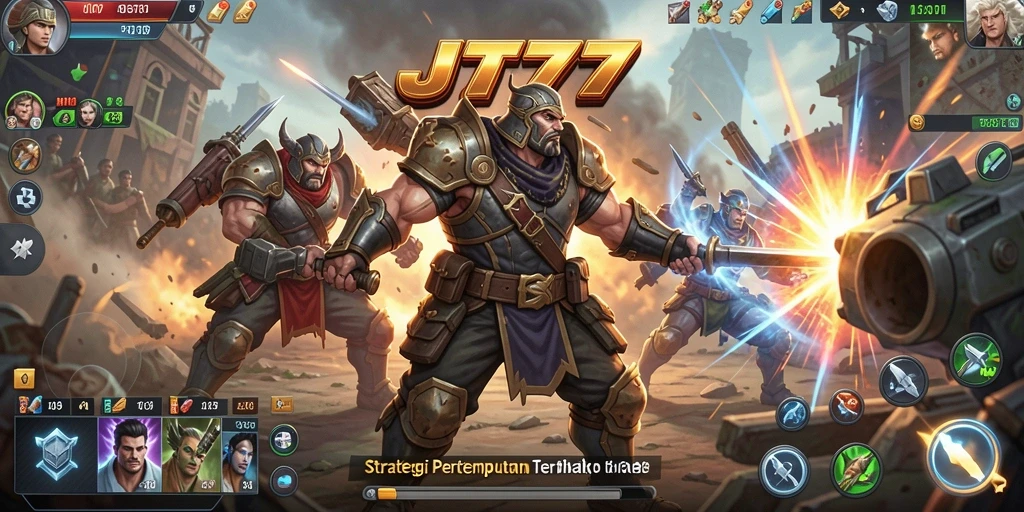 Screenshot JT777 menampilkan aksi pertempuran strategi yang mendebarkan.