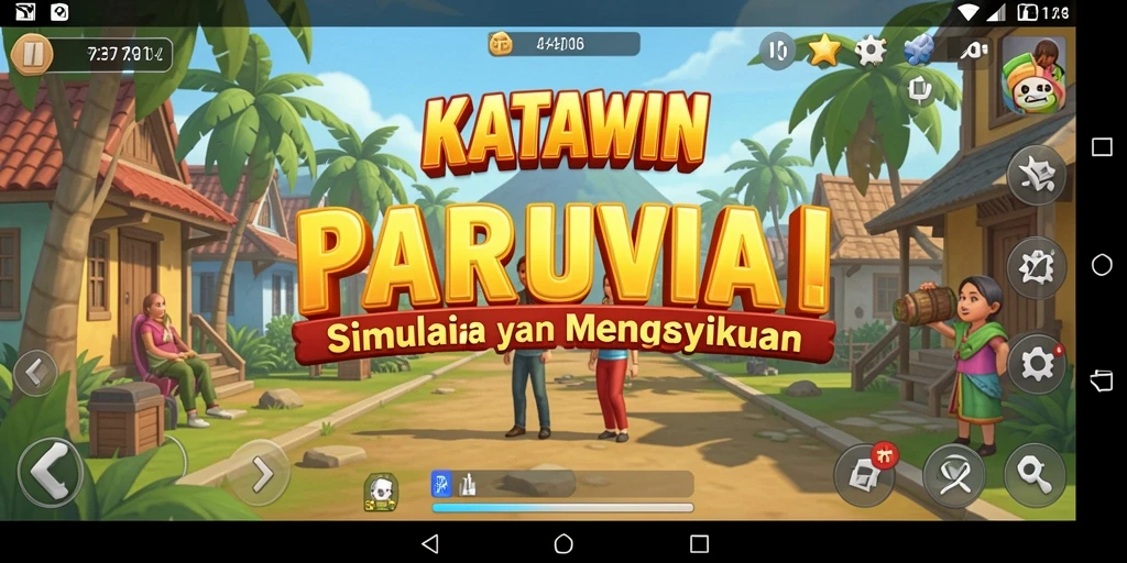 Tampilan gameplay KATAWIN yang menarik dan interaktif.