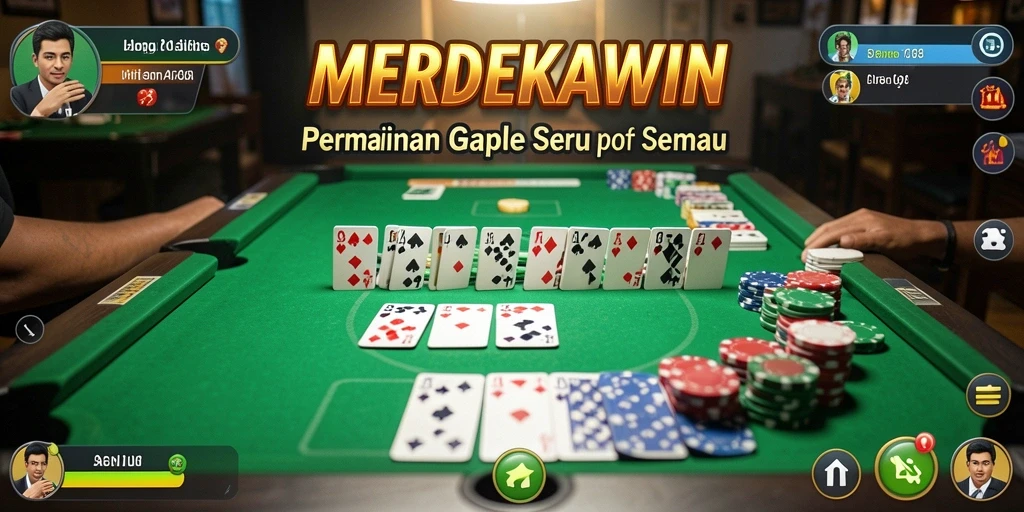 Screenshot permainan Gaple dengan antarmuka yang menarik dan gameplay seru.