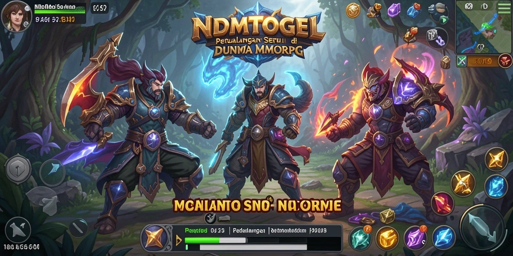 Gameplay seru NDMTOGEL di dunia MMORPG yang luas.