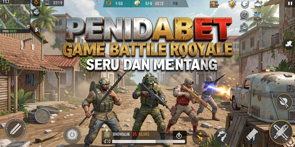 Screenshot gameplay PENIDABET yang menampilkan aksi Battle Royale mendebarkan.