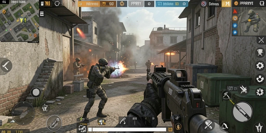Gameplay seru dengan aksi tembak menembak yang mendebarkan.