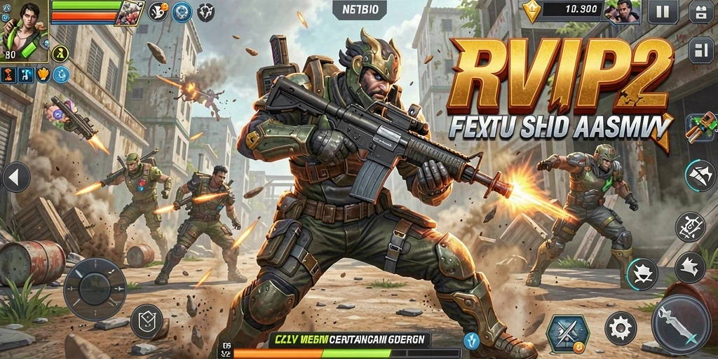 Tampilan gameplay RVIP2 yang mendebarkan dan penuh aksi.
