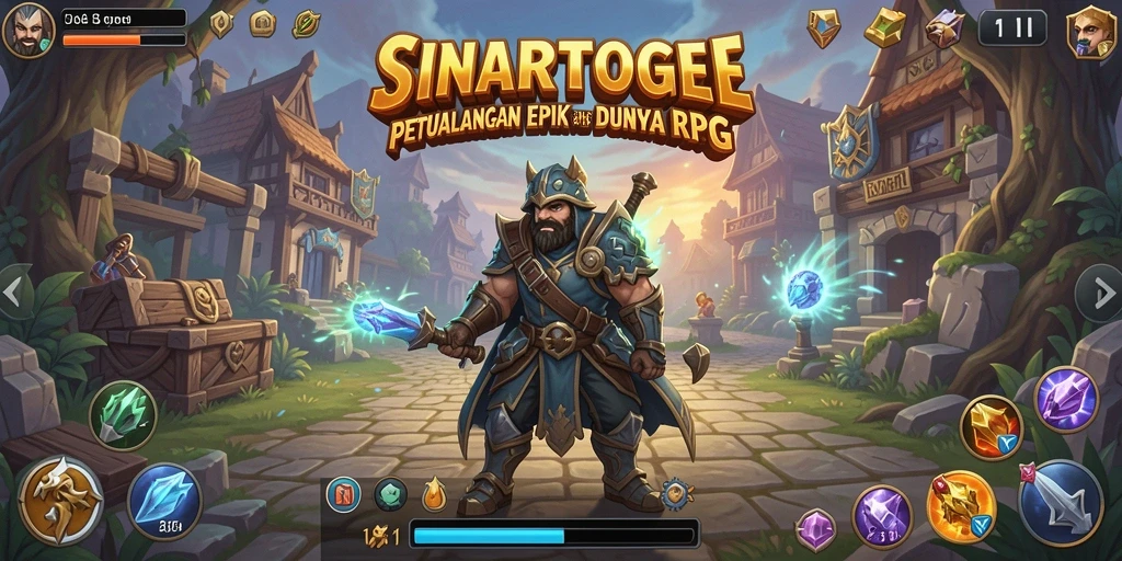 Tampilan gameplay RPG menyerupai dunia fantasi yang luas dan menarik.