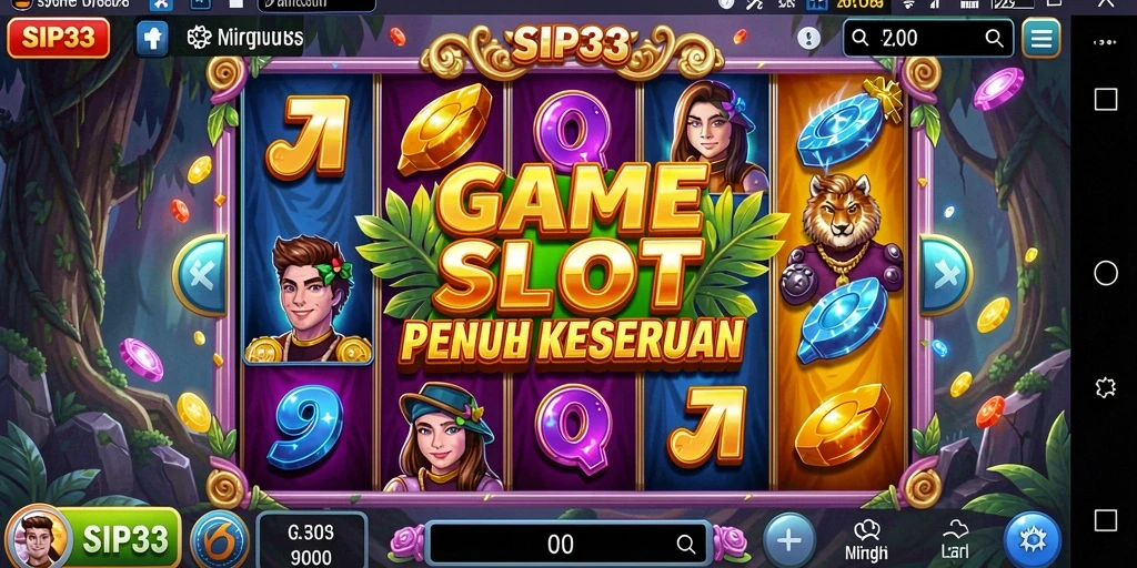 Tampilan gameplay menarik dari SIP33 yang menguji keberuntungan Anda.