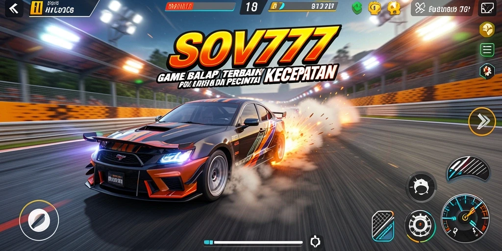 Gameplay SOV777 yang mendebarkan dan penuh aksi balap.