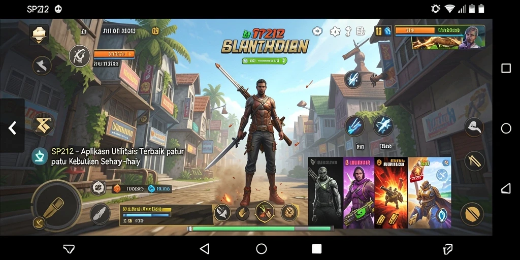 Screenshot utama SP212 menampilkan antarmuka aplikasi yang sederhana dan intuitif.