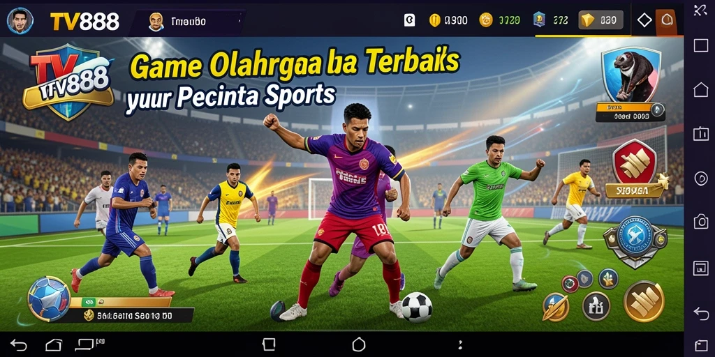 Tampilan screenshot TV888 menampilkan gameplay olahraga yang menarik dan interaktif.